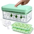 thumbnail image 1 of Ice Cube Tray with Lid and Bin,mini Ice Cube Trays for Freezer 60 pcs,Ice Cube Mold, Ice Molds Ice Scoop,Ice Cube Tray Mold for Whiskey Cocktail,Tea,Coffee, 1 of 5