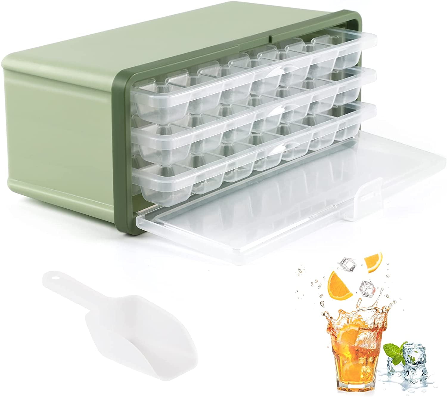  US Sense Easy-Release Ice Cube Tray - 6 Packs, 84 Cubes,  Food-Grade PP & Organic Silicone, Portable & Separable, Dishwasher Safe,  Effortless Cleaning & Usage: Home & Kitchen