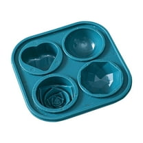 Ice Cube Tray with Lid,Silicone Ice Molds with Round,Rose,Large Ice Cube Mold Summer Rose Ice Shape Ice Tray for Whiskey,Bourbon,Cocktails,Easy Release BPA Freee Home Ice Making Artifact