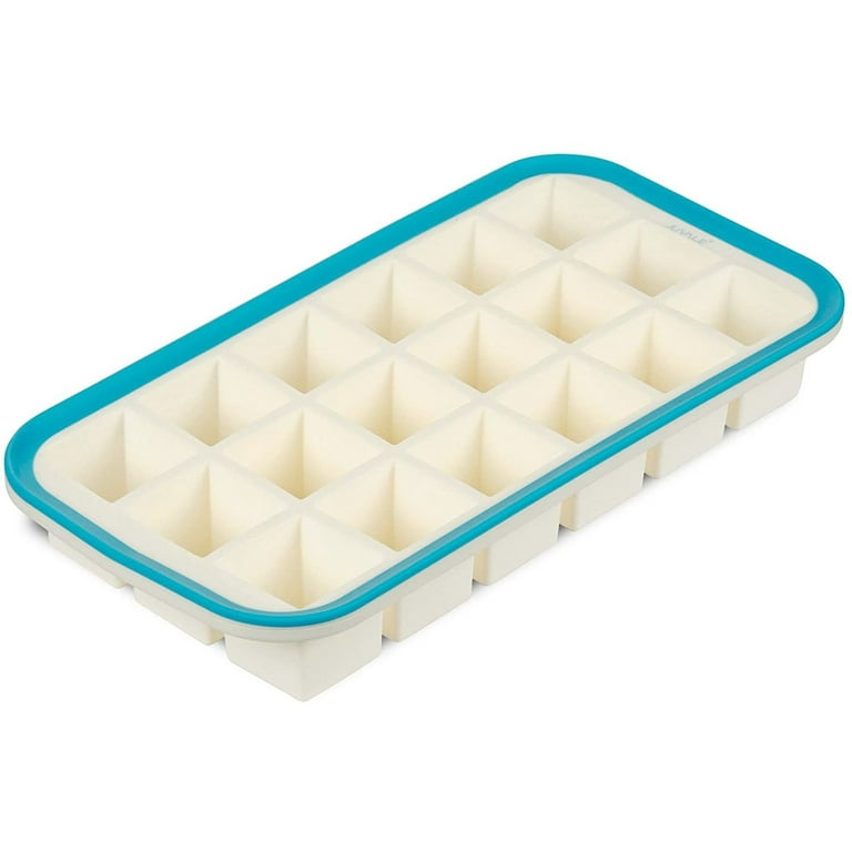 Juvale Silicone Ice Cube Mold Tray - Makes 1.4-inch Square Cubes - BPA Free - Flexible & Dishwasher Safe -Tray Makes 18 Ice Cubes Total
