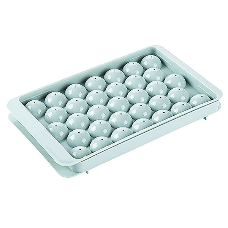 Loyerfyivos Ice Cube Tray, Round Ice Trays for Freezer,Circle Ice Cube Molds  Making 1.0 Inch Small Ice Balls,Sphere Ice Makers for Cocktail Whiskey Tea  Coffee Wine or Storage Some Fish Meats 