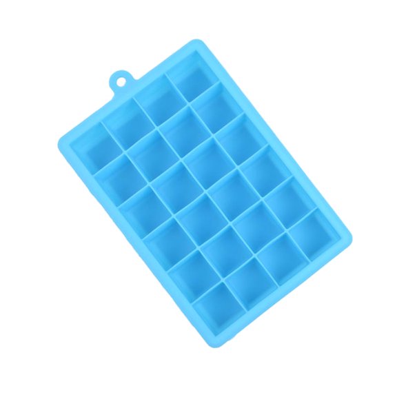 Ice Cube Tray, Silicone 24 Grids Square Ice Cube Cake Jelly Maker Tray Mold Home Bar DIY Gadget
