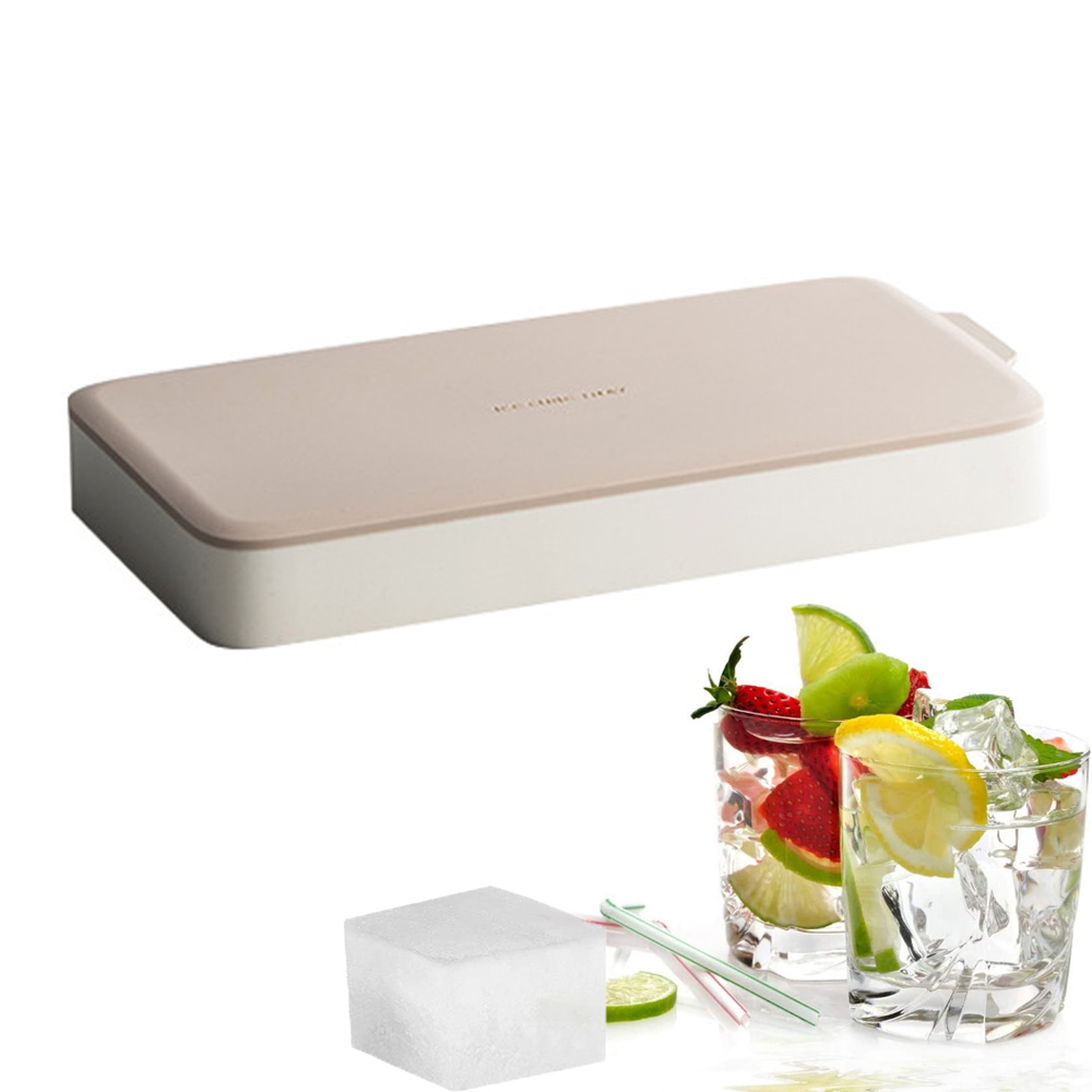 Ice Cube Tray Silicone Easy Release Flexible Trays Molds with Removable Lid Dishwasher Safe