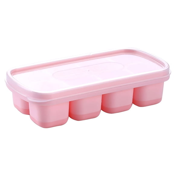Ice Cube Tray Silicone Ice Cube Tray With Lid Easy Press To Release Ice Tray
