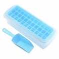 Ice Cube Tray With Silicone For Freezer Comes With Ice Container Scoop