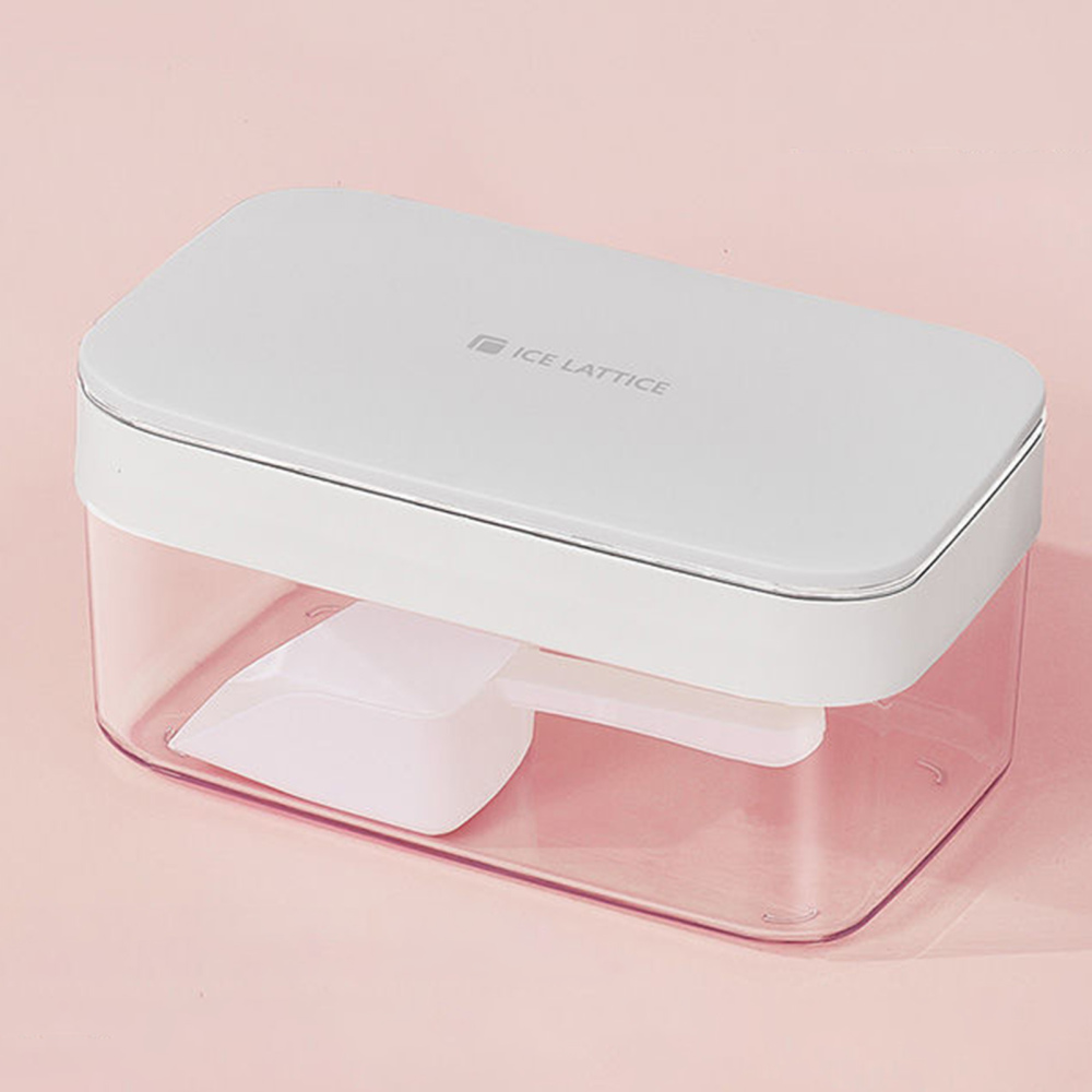 Ice Cube Tray with Lid and Bin Easy Release Circle Ice Cube Tray for