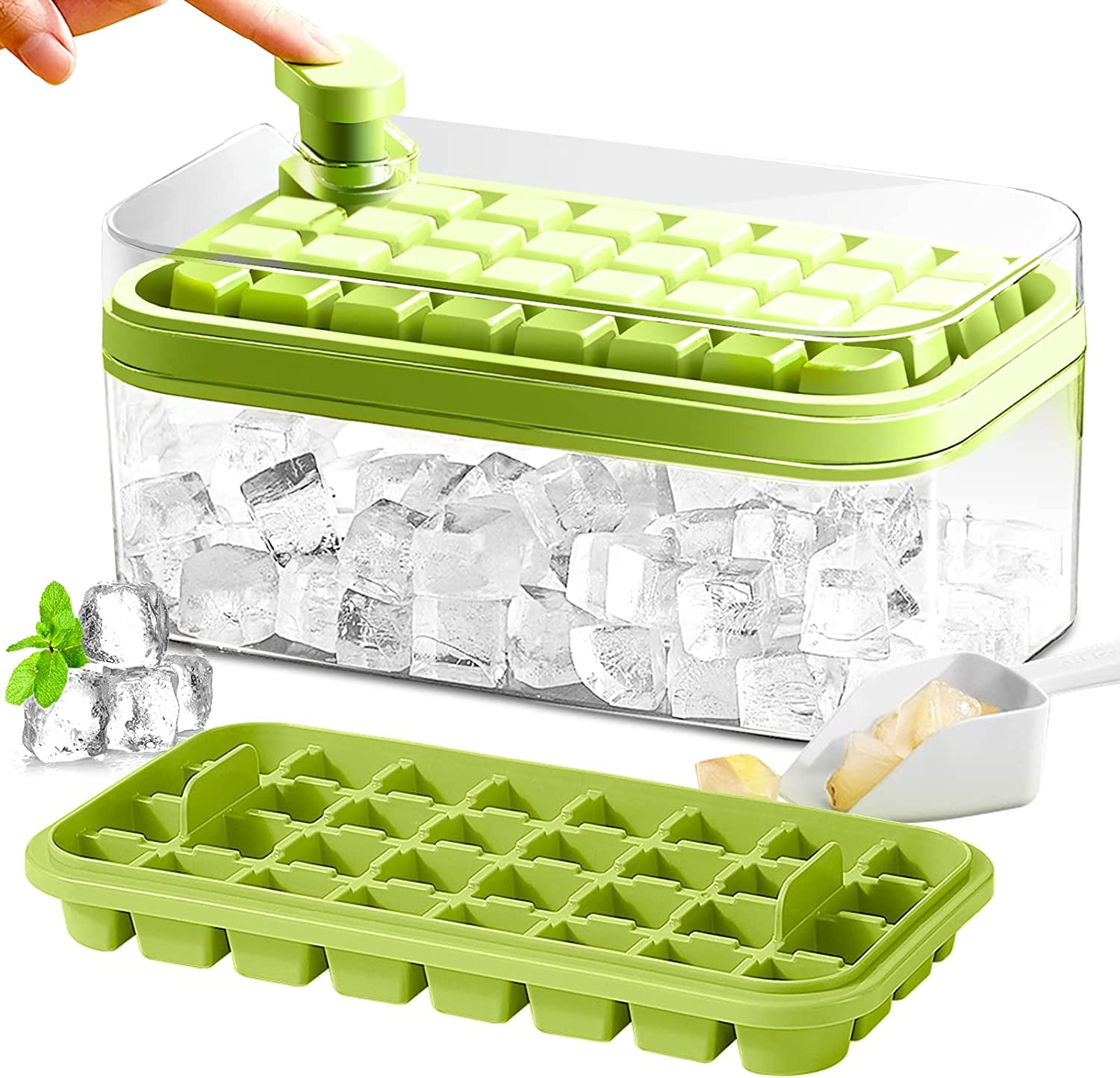 Zimmoo Ice Cube Tray, 2023 Round Ice Cube Trays for Freezer with Lid a –  Drink With Greg LLC