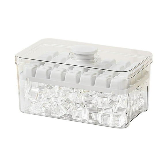 Ice Cube Tray with Lid and Bin Round Ice Trays for Freezer with Lid Ice Cube Trays for Freezer with Ice Container