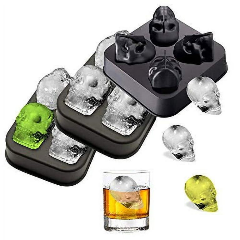 Glacio Ice Cube Trays Silicone With Lids Covered Flexible Ice Trays BPA  Free Mold Tray Set of 2 
