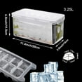 Ice Cube Trays And Ice Cube Storage Container Set With Airtight Locking