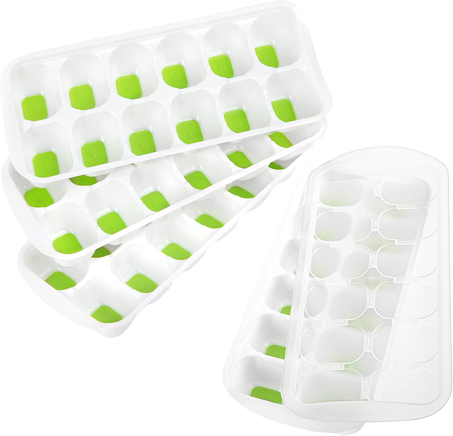 Ice Cube Trays for Freezer, 1 Pack Easy Release & Flexible Silicone Ice