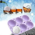 thumbnail image 1 of Ice Cube Trays Ice-Ball-Molds (Set of 2) - Silicone Sphere Ice Ball Maker with Lid & Large Square Molds for Whiskey, Cocktail & Brandy, 1 of 5