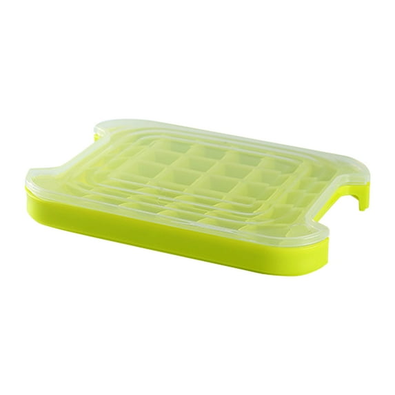 Ice Cube Trays with LId and Bin, Easy Release Ice Trays for Freezer, 1 Pack Ice Cube Molds, 30 Pcs Ice Cube Tray, Large Capacity Ice Tray Holder, Includes Ice Tong, Ice Spoon, for Whiskey, Cocktail