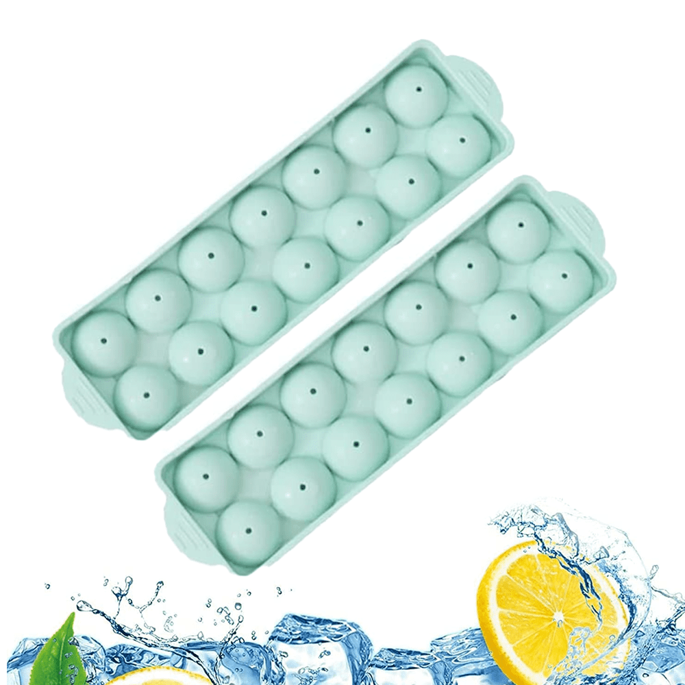 Ice Cube Trays for Freezer,Ice Ball Maker Trays for Cocktail Coffee or Whiskey, Stackable.
