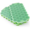 thumbnail image 1 of Ice Cube Trays for Freezer with Lid-Silicone Ice Cube Tray with Lid Ice Maker 2 Packs Green,Easy-Release Reusable Ice Cube Coffee Scoop, 1 of 5