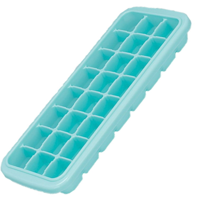 Sohindel Ice Cube Trays with Lids,Food Grade Silicone Ice Cube Molds Flexible Easy Release BPA Free - Green