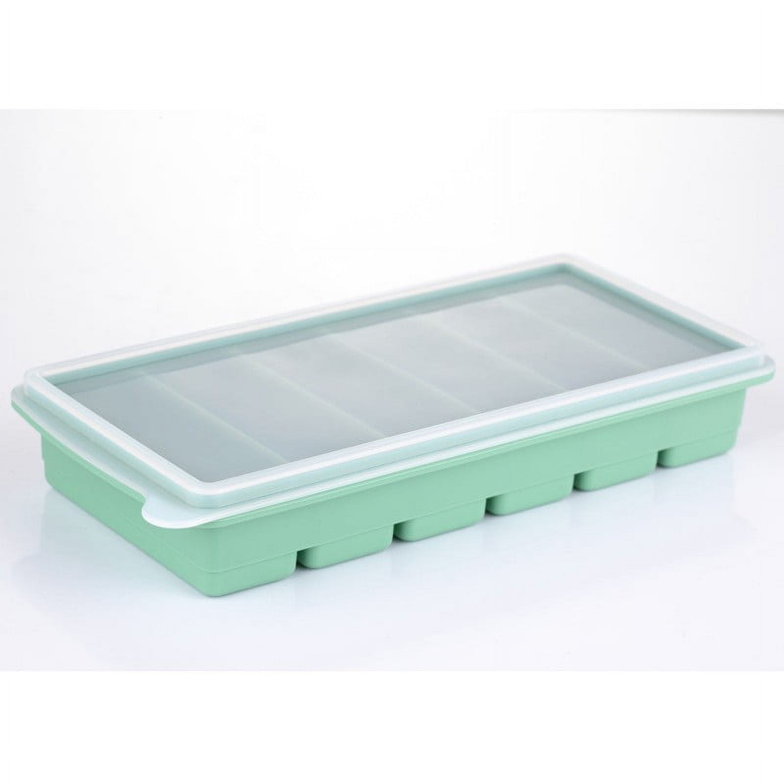 Fancy Ice Cube Trays with Lids Silicone, Large Ice Trays for Freezer Large Ice Cube, Size: 9.4