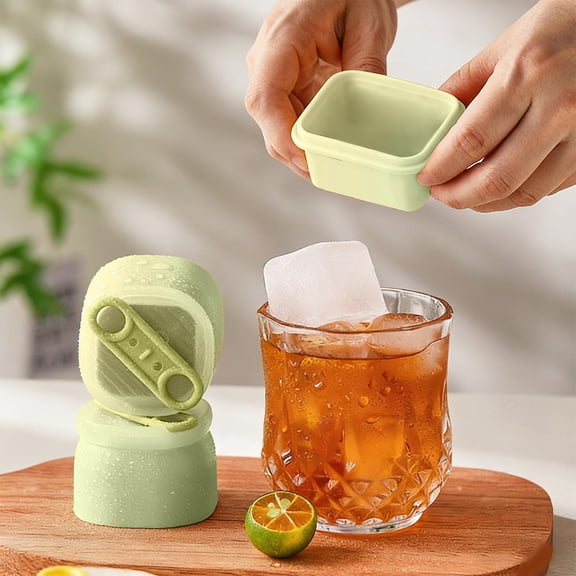 Ice Cubes Molds For Home Refrigerators Silicone Ice Tray With Lid Individual ba*by Food Ice Trays Popsicles Ice Cream Maker Flexible Stackable Freezer Mold BPA Free Easy Release Durable Reusable