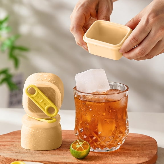 Ice Cubes Molds For Home Refrigerators Silicone Ice Tray With Lid Individual ba*by Food Ice Trays Popsicles Ice Cream Maker Flexible Stackable Freezer Mold BPA Free Easy Release Durable Reusable