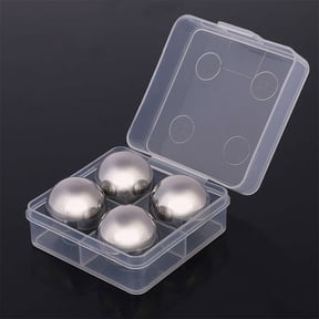 Ice Cubes Whiskey Stones, Reusable Stainless Steel Ice Cubes, Whiskey Chilling Stones for Drink, Metal Whiskey Balls Ideal for Scotch, Bourbon and Irish Whiskey, Barware Tool Set Bar Accessories