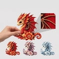 thumbnail image 1 of Ice Dragon DIY Patchwork Sewing Kit, Fantasy Animal Craft Set with Pre-Cut Fabric & Instructions, All Supplies Included for Beginners, 1 of 6