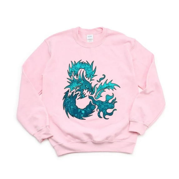 Ice Dragon Mythical Creature Fantasy Frozen Winter Cold Sweatshirt, for men & women, up to size 5XL