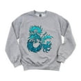 thumbnail image 1 of Ice Dragon Mythical Creature Fantasy Frozen Winter Cold Sweatshirt, for men & women, up to size 5XL, 1 of 3