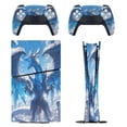 thumbnail image 1 of Ice Dragon PS5/PS5 Pro/PS5 Slim Digital Disc Skin Sticker For Console And Controller Skins, 1 of 7