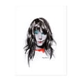 thumbnail image 1 of Ice - Drawing Sketch Portrait Modern Art Illustration Black and White Fashion Pop Art Unframed Wall Art Print 20 x 28 inches, 1 of 4