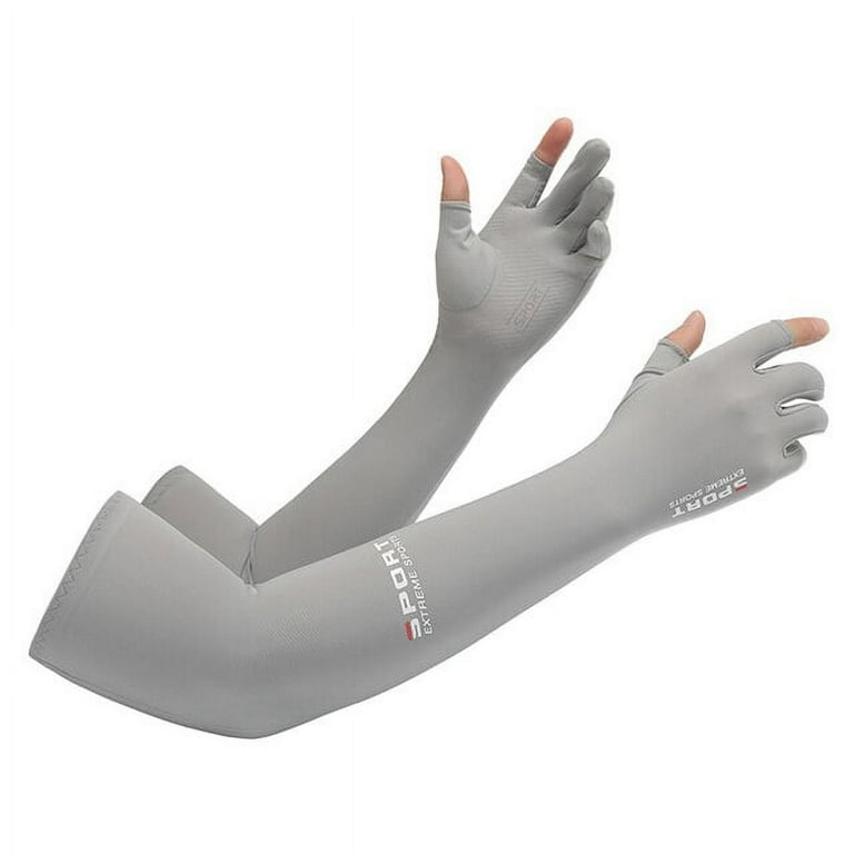 Ice Fabric Arm Sleeves for Summer Sports UV Protection Running