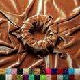thumbnail image 1 of Ice Fabric Stretch Velvet Fabric by the Yard - 60" Wide Soft Stretchy Fabric for Sewing Clothes, Apparel, Costume, Crafts - 90% Polyester 10% Spandex - Light Brown - 15 Yards, 1 of 7
