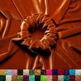 thumbnail image 1 of Ice Fabric Stretch Velvet Fabric by the Yard - 60" Wide Soft Stretchy Fabric for Sewing Clothes, Apparel, Costume, Crafts - 90% Polyester 10% Spandex - Rust - 3 Yards, 1 of 7