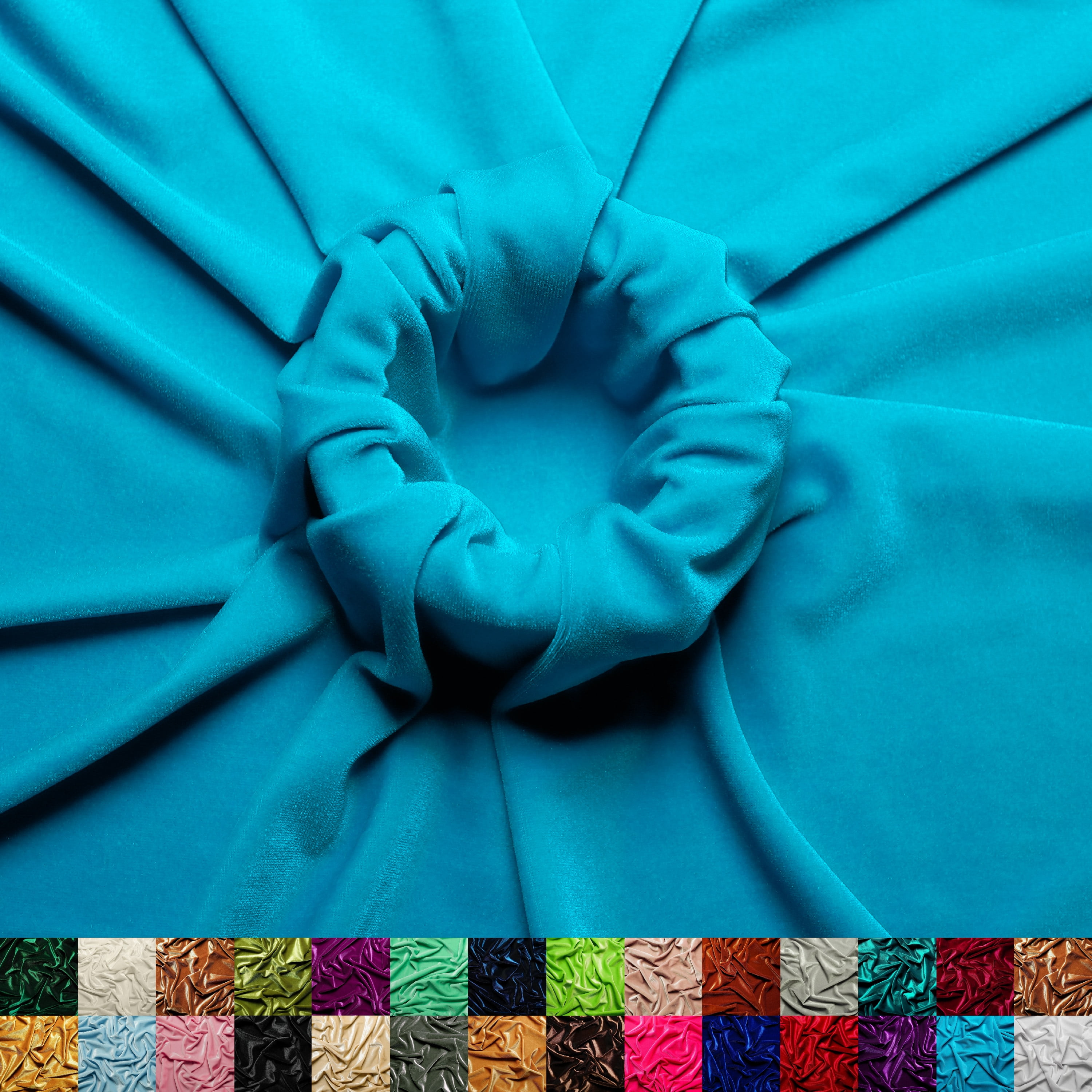 Ice Fabric Stretch Velvet Fabric by the Yard 60" Wide Soft Stretchy