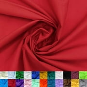 Ice Fabrics Cotton Polyester Broadcloth Fabric by The Yard - 60" Wide Soft & Breathable Broadcloth Fabric for Sewing - Perfect for Apparel, Bedding, Curtains and More - Red - 7 Yards