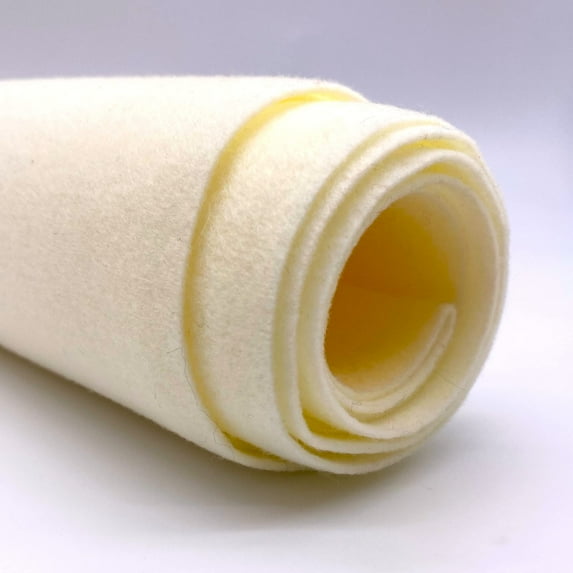 Ice Fabrics Craft Felt Fabric by The Yard - 72" Wide Acrylic Felt for DIY Arts & Crafts - Ivory - 3 Yards