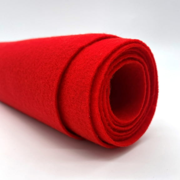 Ice Fabrics Craft Felt Fabric by The Yard - 72" Wide Acrylic Felt for DIY Arts & Crafts - Red - Half Yard
