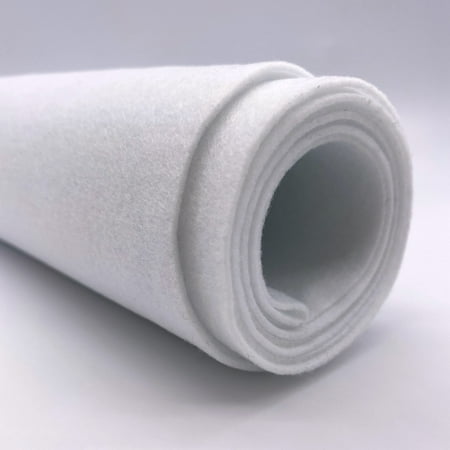 Ice Fabrics Craft Felt Fabric by The Yard - 72" Wide Acrylic Felt for DIY Arts & Crafts - Snow White - Half Yard