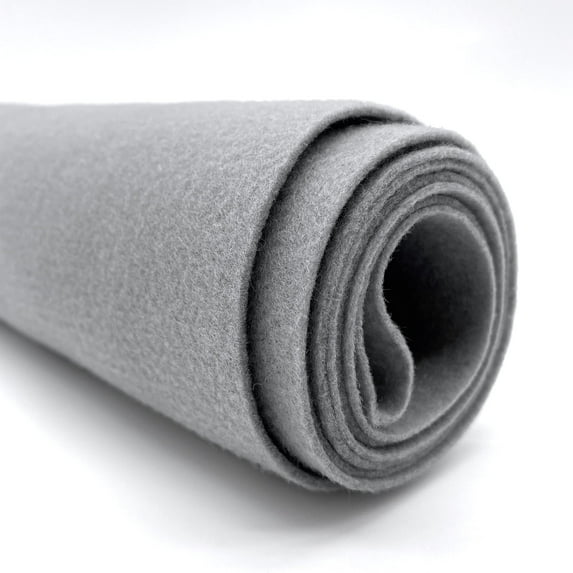 Ice Fabrics Craft Felt Fabric by The Yard - 72" Wide Acrylic Felt for DIY Arts & Crafts - Solid Grey - 1 Yard