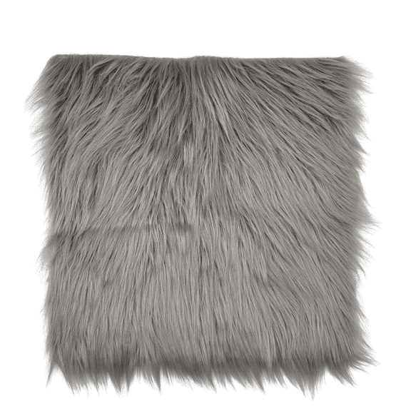 Ice Fabrics Faux Fur Fabric Squares - 10x10 Inches Pre-Cut Craft Fur Fabric - Shaggy Mohair Fabric for Costumes, Apparel, Rugs, Pillows, Decorations and More - Silver Fur Fabric