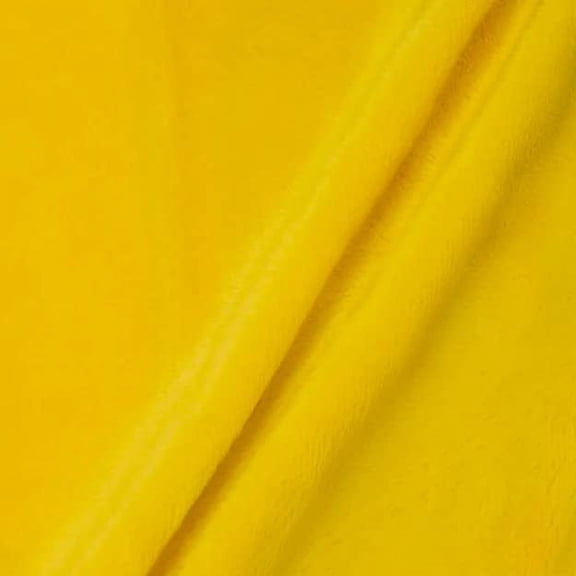 Ice Fabrics Solid 58 Inch Polyester Pre-cut Fabric, Yellow