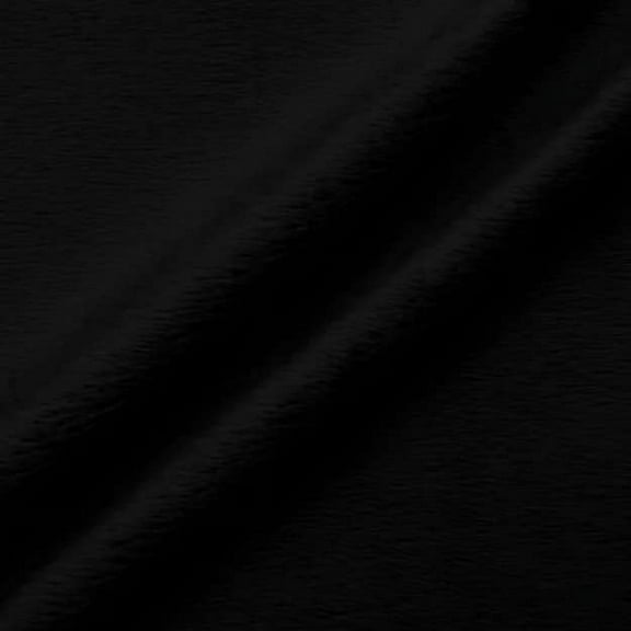 Ice Fabrics Solid Minky Fabric by The Yard - Soft & Smooth Fabric for Blankets, Apparel, Throws, Pillows & More - Black - 3 Yards