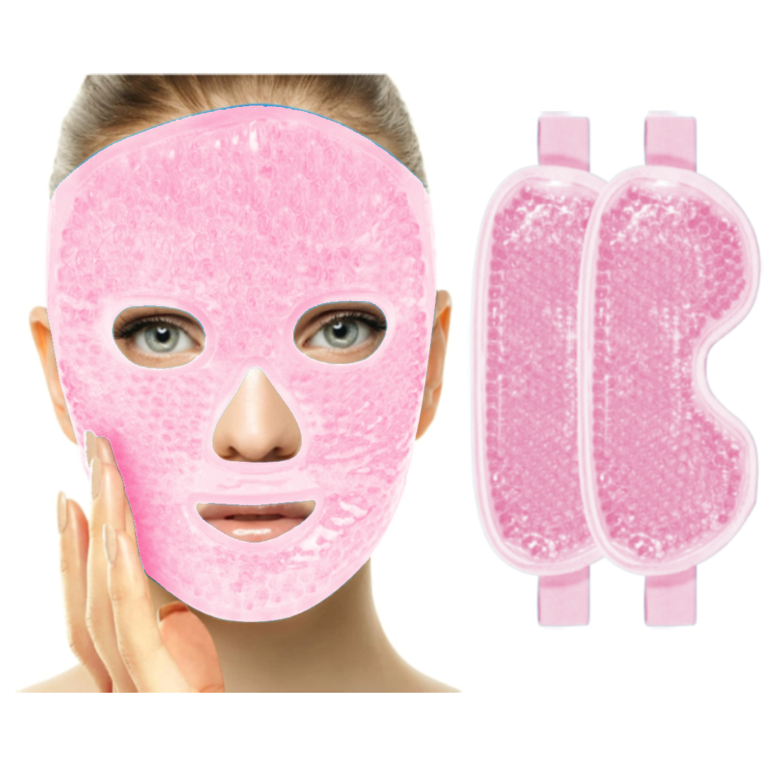 Ice Face Mask Ice Eye Mask, Gel Face Mask Hot Cold Compress Therapy