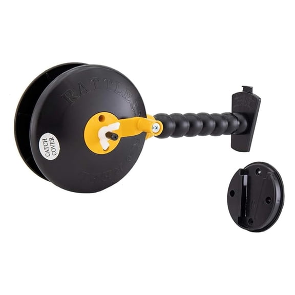 Ice Fishing Gear Rattlesnake Reel | Noisemaker Reel | Quick Disc Wall Mount