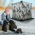 thumbnail image 1 of Ice Fishing Tent Portable Fishing Shelter Thermal Ice Fishing Shanty 1-2 People, 1 of 12