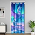 thumbnail image 1 of Ice Glacier Aurora Door Curtain 84"x52" 1 Panel,Dragon Doorway Curtain for Bedroom,Ancient Mysterious Animal Closet Door Curtain, 1 of 5
