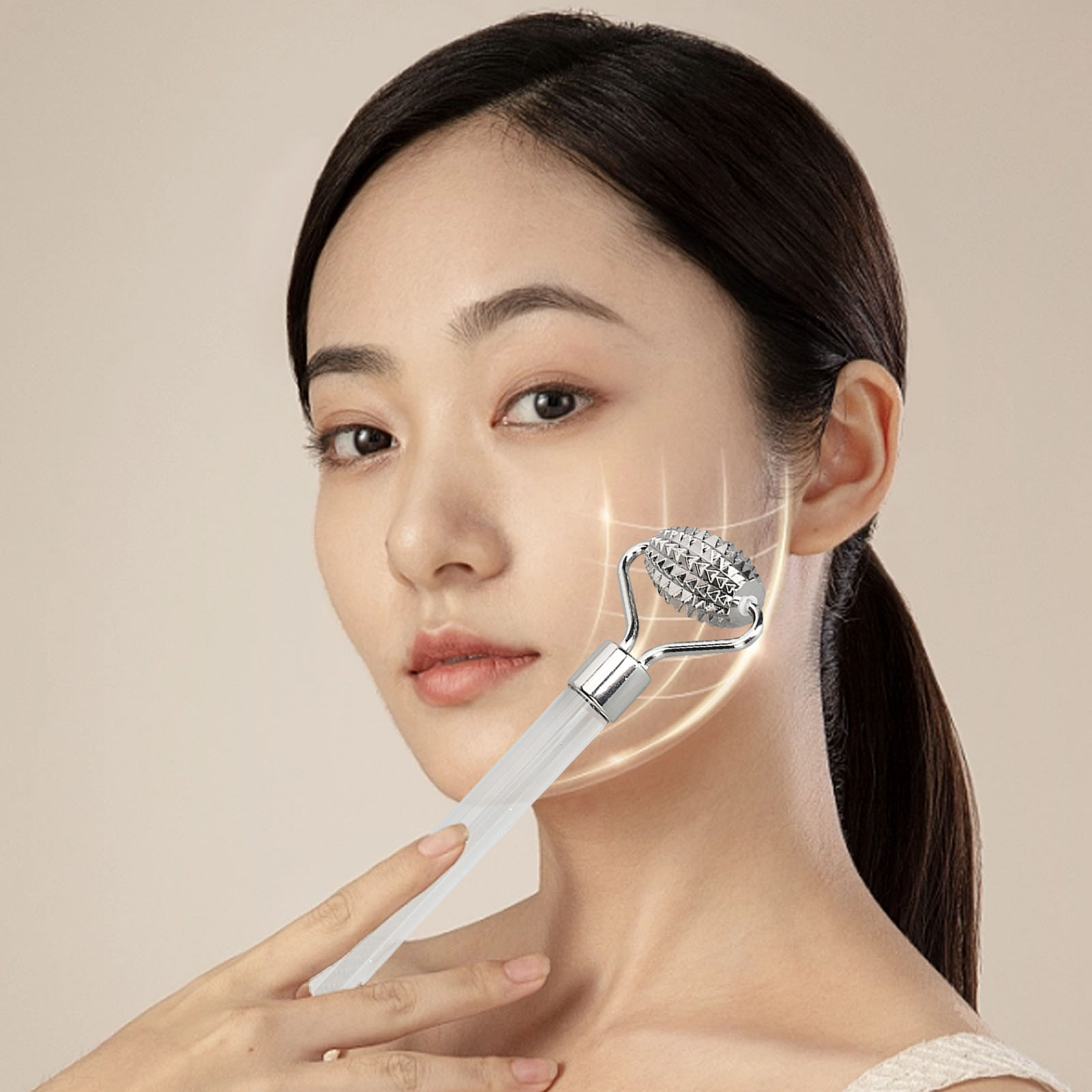 Ice Globes Roller, 2 In 1 Skin Care Face Roller Portable For Travel