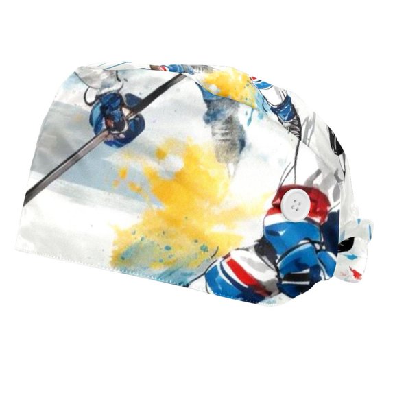 Ice Hockey Adjustable Working Cap with Sweatband Suitable, 2 Packs