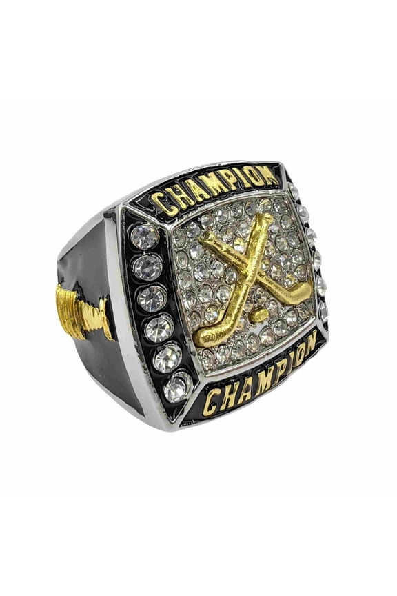 Ice Hockey Championship Ring - Zinc Alloy - Premium Replica Championship Jewelry for Fans Gift & Collectors