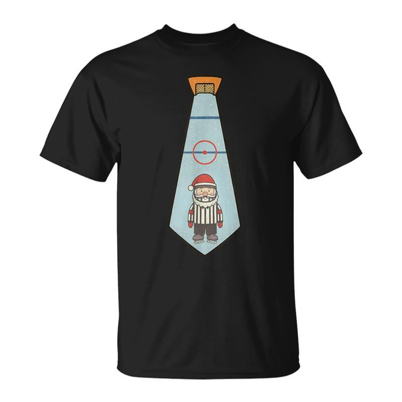 Ice Hockey Christmas Santa Referee Xmas TShirt
