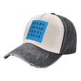thumbnail image 1 of Ice Hockey Distressed Baseball Cap Dad Hats for Men Women Vintage Trucker Hat Low Profile Ball Caps, 1 of 7